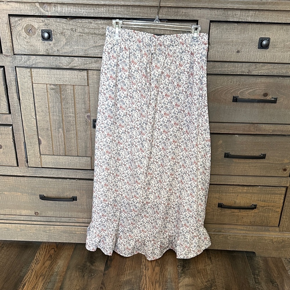 Floral Print Maxi Skirt